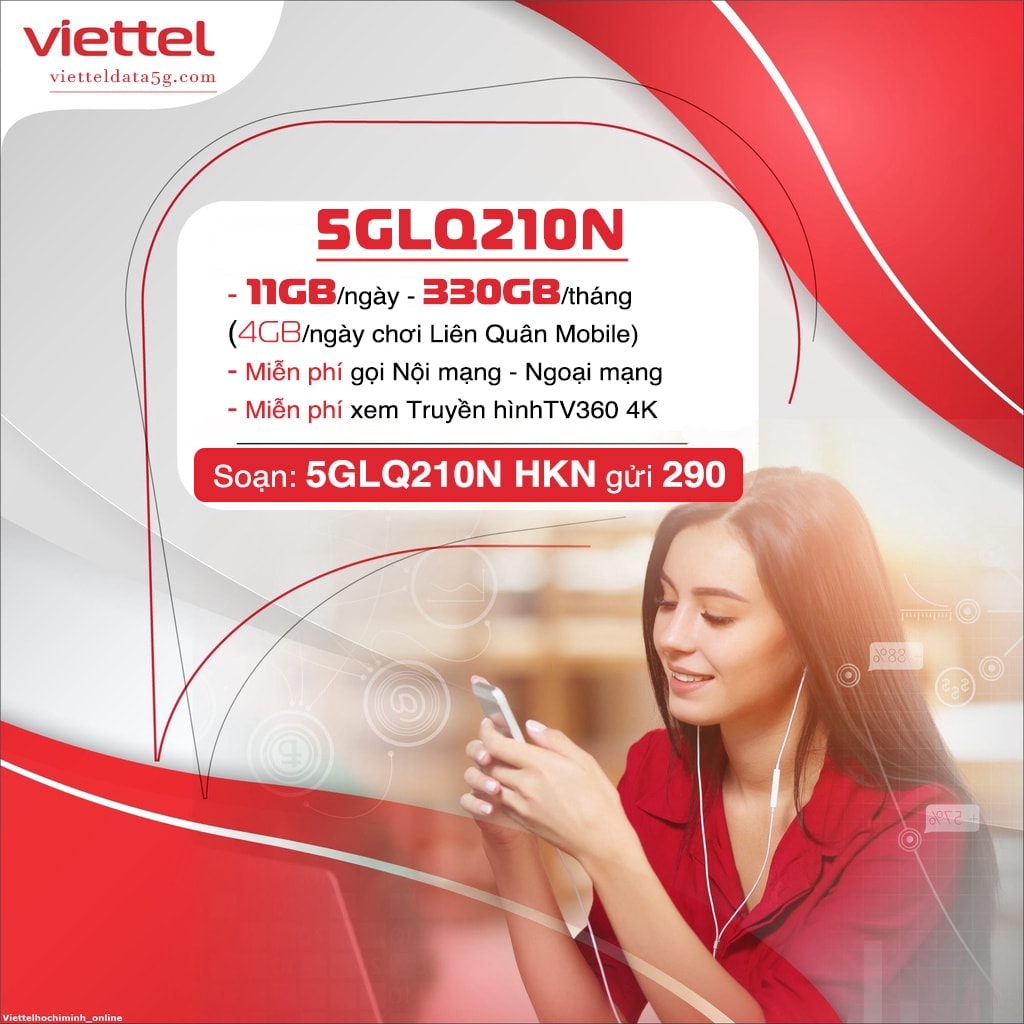 Đăng ký gói cước 5GLQ210N tại ViettelData5G
